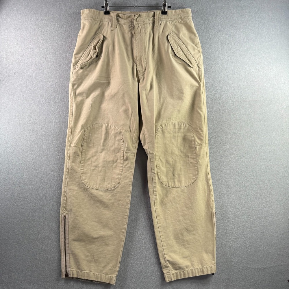 Vintage Ecko UNLTD Pants Mens 38 (Fits 37x32‎ Beige Baggy Military Style Y2K